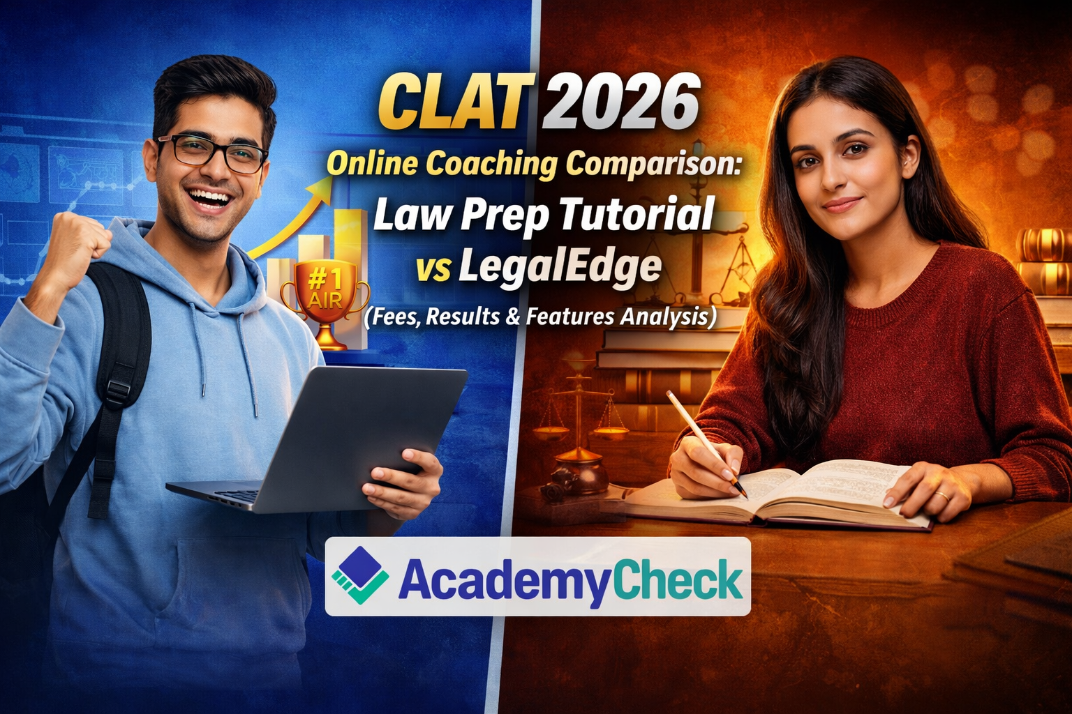 CLAT 2026 Online Coaching Comparison: Law Prep Tutorial vs LegalEdge (Fees, Results & Features Analysis)